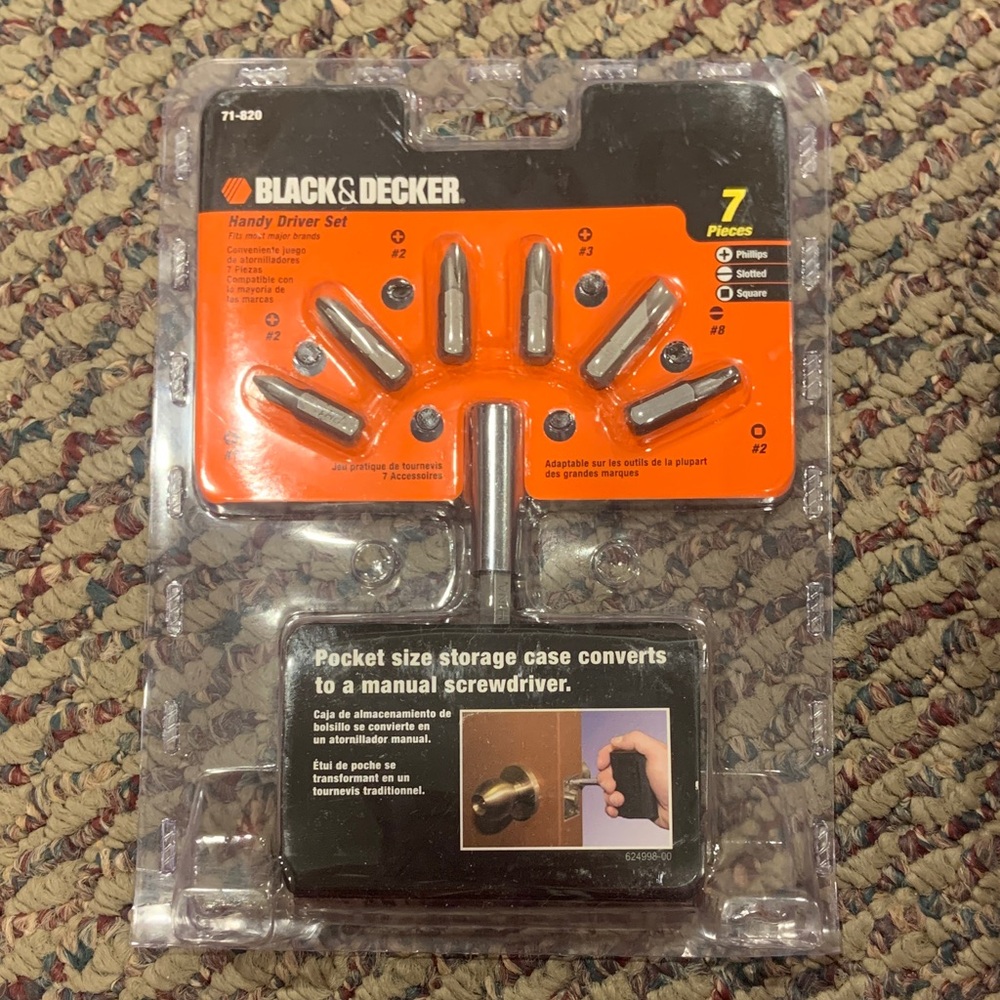 Black & Decker Orange 7-Piece Handy Driver Set